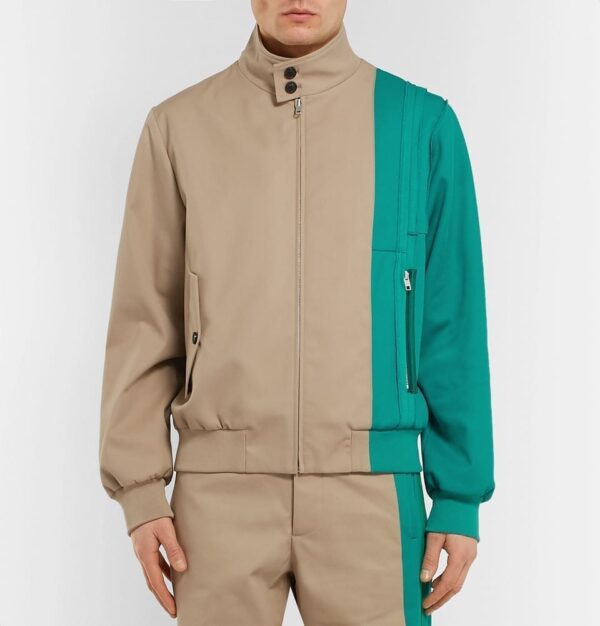 Two-Tone Gabardine And Piqué Jacket – Image 4