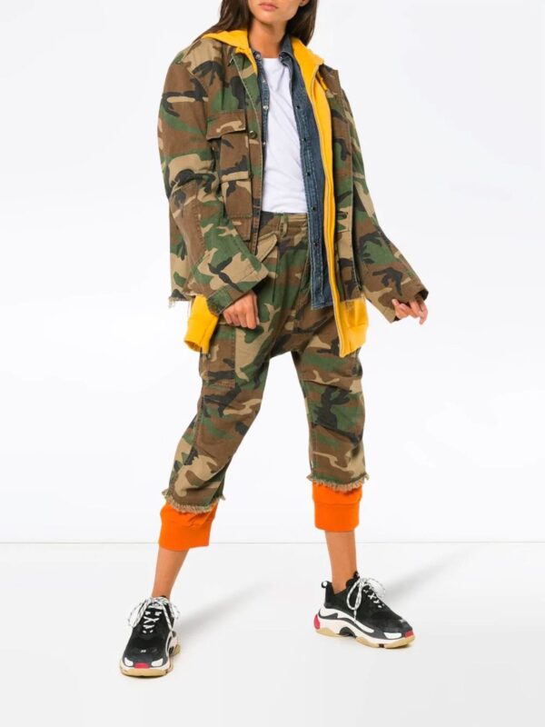 Camouflage Hooded Cotton Jacket – Image 2